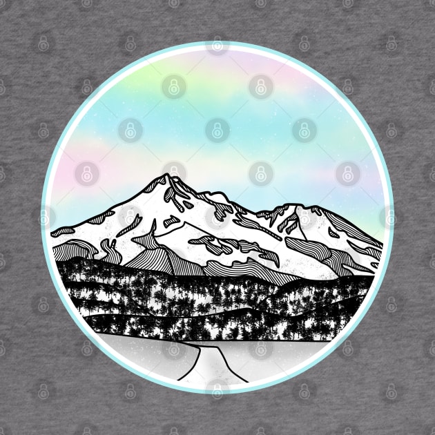 Mount Shasta Geometric by mailboxdisco